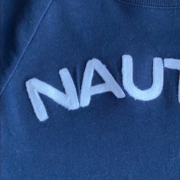 Nautica Crew Neck Sweatshirt Navy S - Picture 2 of 5